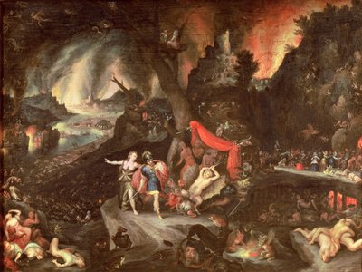 Aeneas in the Underworld by Jan the Elder Brueghel